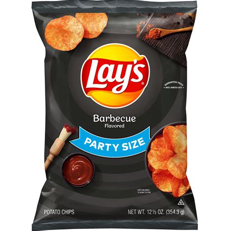 Lays Barbecue Flavored Potato Chips Party Size 125 Oz Bag