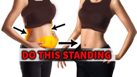 Belly Fat Waist Slimming Simple Standing Exercise YouTube