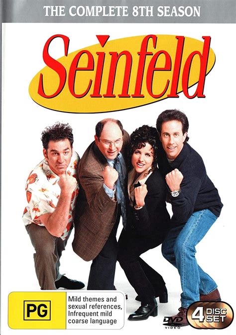 Seinfeld Season 8 Dvd Jerry Seinfeld Larry David Jason