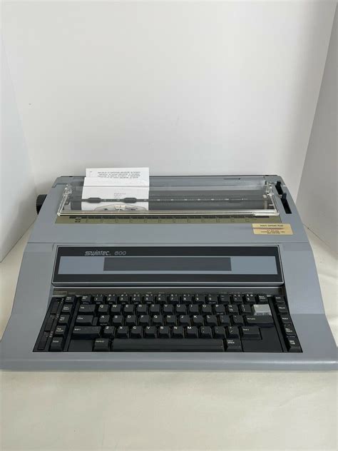 Vintage 1992 Swintec Corporation Model 600 Electric Typewriter Works