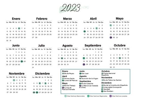 Calendario Laboral Barcelona 2023 Globalendar