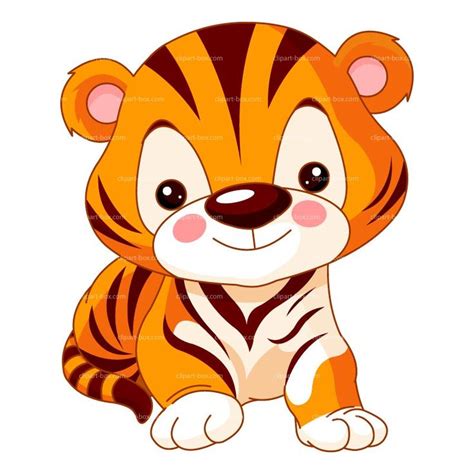 Download Cute Tiger Clip Art | CLIPART CUTE BABY TIGER | Royalty ...