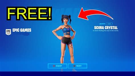 How To Get Scuba Crystal Skin For Free In Fortnite Youtube