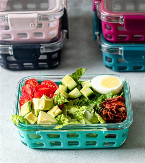 Easy Cobb Salad Meal Prep All The Healthy Things