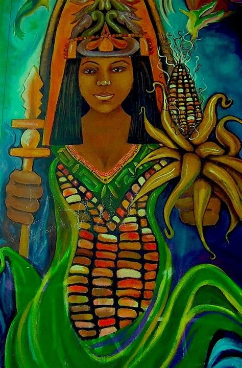 Wisdom Of Corn Woman Native American Folklore Ritual Art Mabon Art
