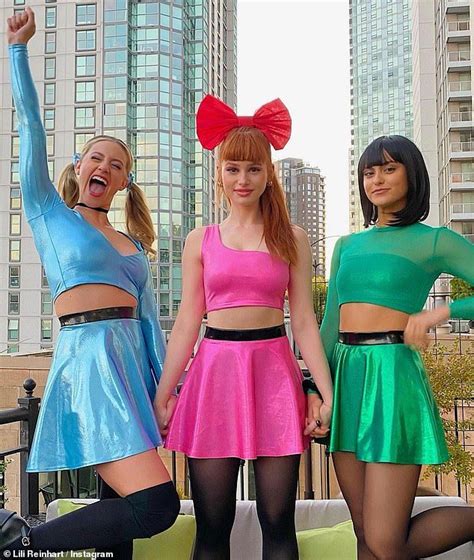 Lili Reinhart Joins Riverdale Costars For Powerpuff Girls Costume Powerpuff Girls Costume