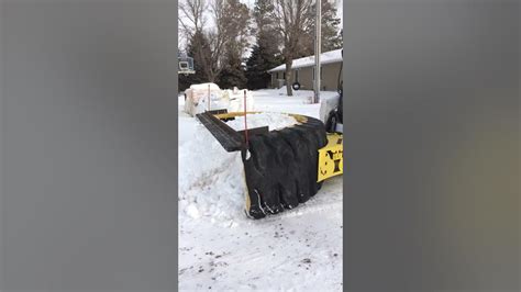 Tire Snow Plow Patent Pending Snowdozer Bat On Gravel 07 Youtube