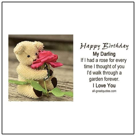 I love you so much, my darling! Happy Birthday My Darling | Romantic Birthday Cards For ...