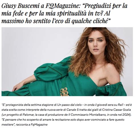 Giusy Buscemi Fqmagazine Mpunto