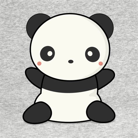 Lovely Cute Kawaii Panda Wants To Hug Panda T Shirt Teepublic