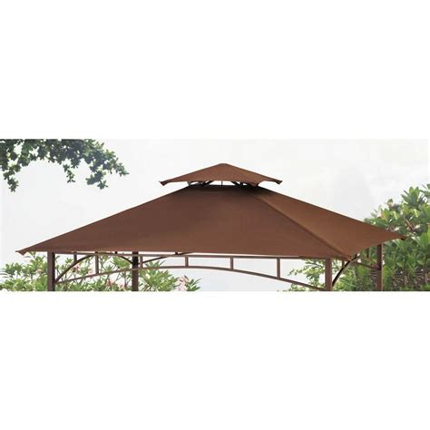Sunjoy madaga replacement canopy top cover.|sunjoy madaga replacement canopy top cover. Sunjoy Brown Gazebo Replacement Canopy Top Weather ...