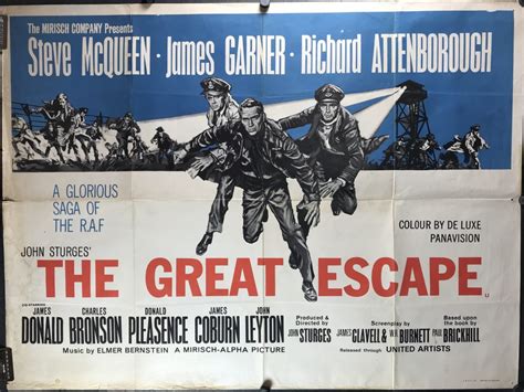 The Great Escape Original Steve Mcqueen British Quad Movie Poster