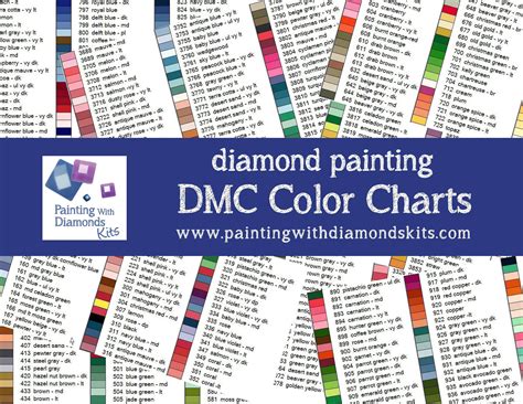 Free Printable Dmc Color Chart For Diamond Painting You Can Grab This