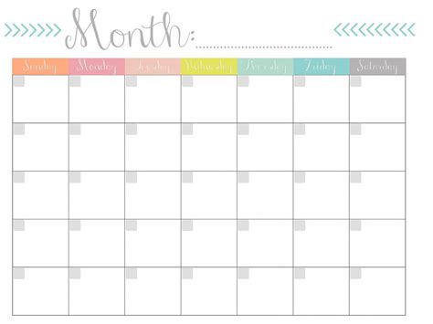 printable monthly calendars skakun media