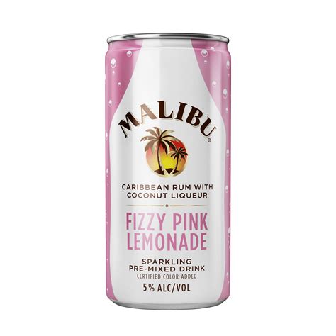 They make the perfect gift for the holidays, and they are. Malibu Fizzy Pink Lemonade 200ml 4pk - Luekens Wine & Spirits