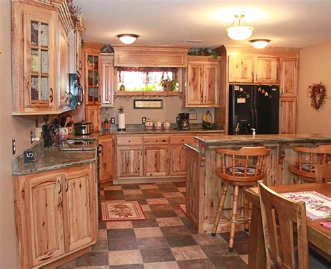 27 best rustic kitchen cabinet ideas and designs for 2019. Image result for rustic hickory kitchen cabinets | Hickory ...