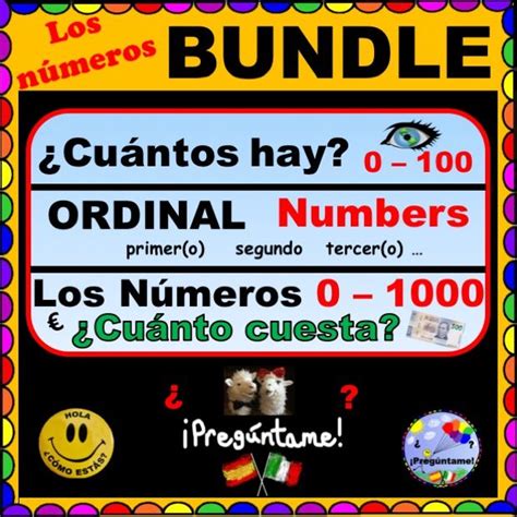 Spanish Numbers And Ordinals Bundle Los Numeros Los Ordinales