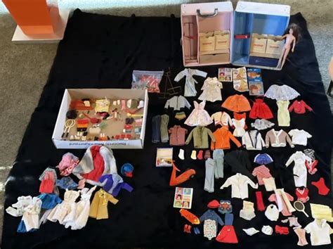 Huge Vintage Barbie Ken Doll Mattel Lot Case Clothes Accessories