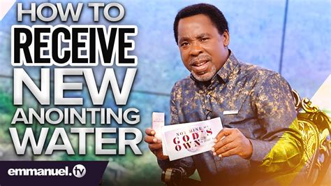 Since god's servant prophet t.b. HOW TO RECEIVE THE NEW ANOINTING WATER! | Prophet TB ...
