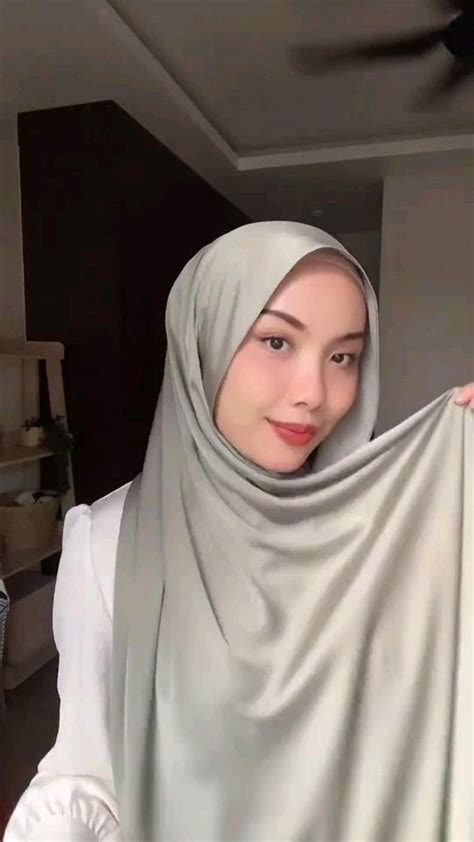 tutorial silky shawl gaya hijab gaya tudung gaya kondangan gaya hijab pakaian estetika