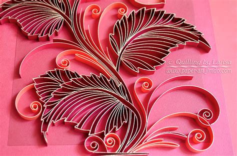 Original Paper Quilling Wall Art The Scarlet Flower Etsy