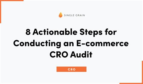 8 Actionable Steps For Conducting An Ecommerce Cro Audit