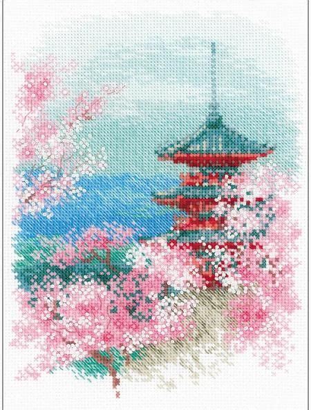 159 likes · 8 talking about this. Sakura Japanese Pagoda - Cross Stitch Kit | Cross stitch ...