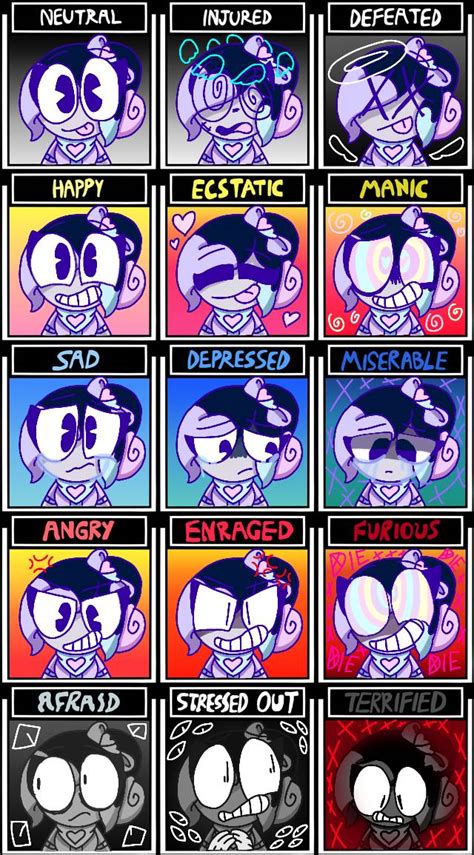 Omori Emotion Chart By Fantasynezi On Deviantart