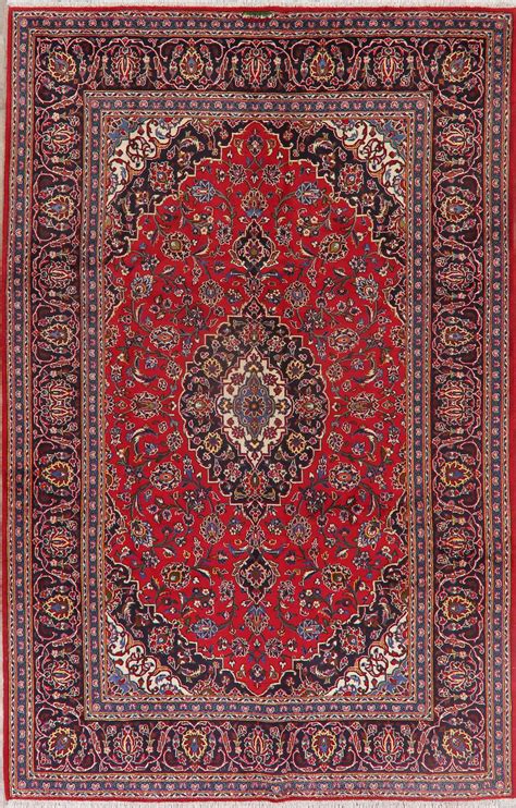 Traditional Floral Red Oriental Handmade Area Rug 6x10