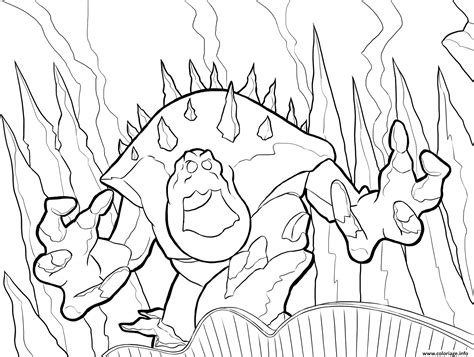 Coloriage guimauve le geant en colere la reine des neiges  JeColorie.com