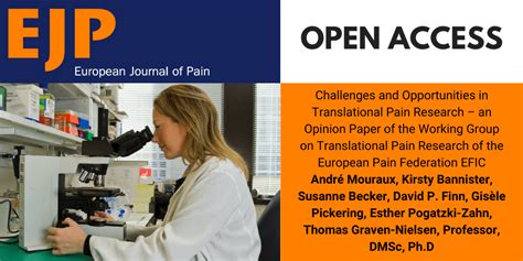 Challenges And Opportunities In Translational Pain Research European