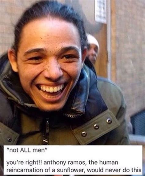 Anthony Ramos The Human Reincarnation Of A Sunflower Would Never Do This Anthony Ramos