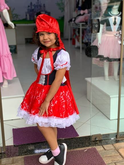 fantasia vestido chapeuzinho vermelho capa cetim luxo no elo7 dalili store ce39f7