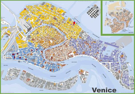 Venice Maps Top Tourist Attractions Free Printable City Street Map