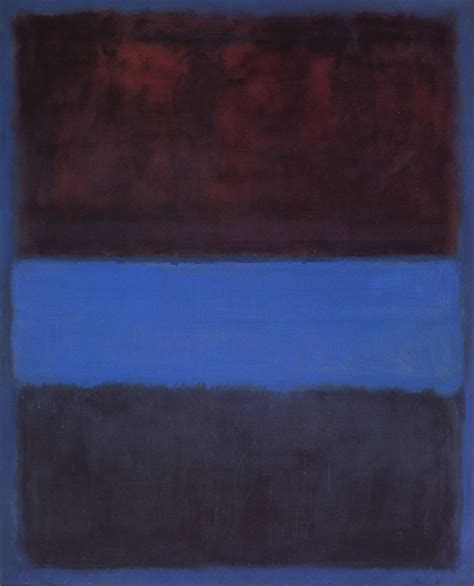 Mark Rothko No 61 Rust And Blue 1951 Art Is An Adventure Into