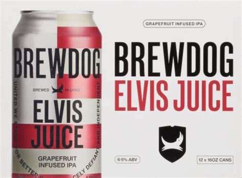 Brewdog Elvis Juice Grapefruit Infused Ipa 12 Cans 16 Fl Oz Frys