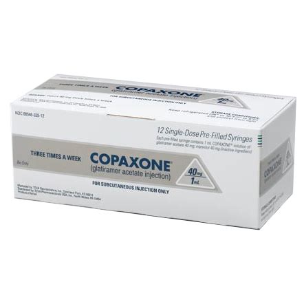 Learn about side effects, interactions and indications. RX ITEM-Copaxone 40Mg/Ml Syringe 12X1Ml By Teva Pharma ...