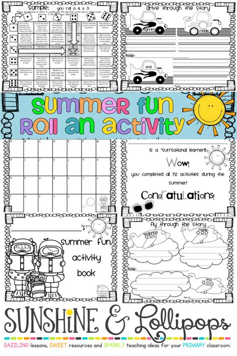 First Grade Summer Packet End Of The Year Activities Teaching