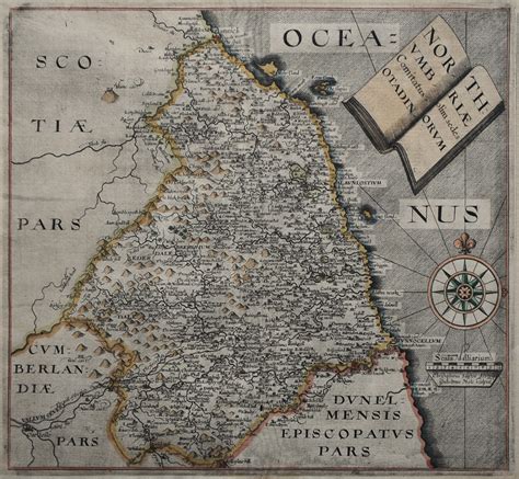 Maps Perhaps Antique Maps Prints And Engravings Northumbriae
