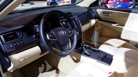 Look and feel of interior controls. 2016 Toyota Camry XLE Interior Walkaround Price Site ...