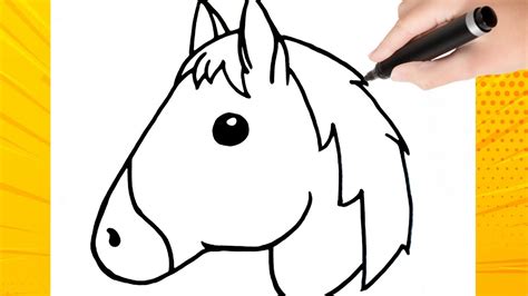 Como Hacer Dibujo Fácil De Hacer Para Principiantes Emiji Del Caballo