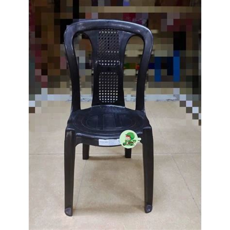 Makapal Afforatable Price Matibay Monoblock Plastic Rattan Chair Black