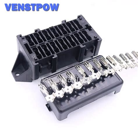 Double Row 14 Loop Road Medium Auto Relay Fuse Box With 28pcs Terminals