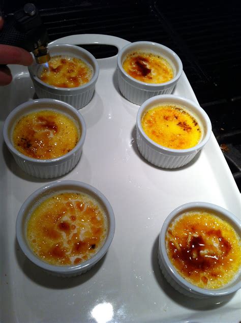 Make alton brown's foolproof creme brulee recipe, a french classic with vanilla bean and remove the creme brulee from the refrigerator for at least 30 minutes prior to browning the sugar on top. virtual dinner group: Classic Creme Brulee