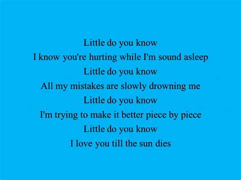Do I Wanna Know Tekst - Alex and Sierra Little Do You Know - Lyrics - YouTube