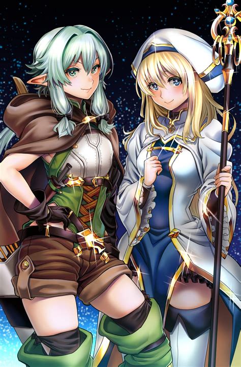 Priestess And High Elf Archer Goblin Slayer Drawn By Gesogeso Danbooru