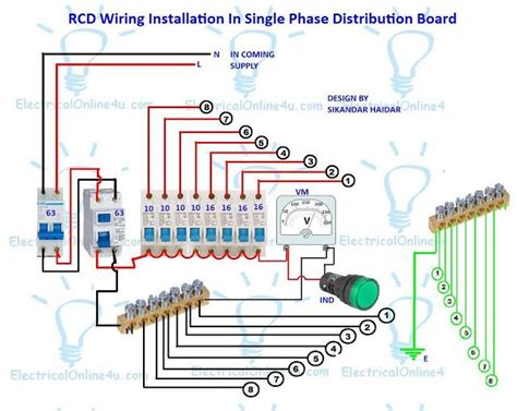 Next diagrams is fairly simple, but using it inside the scope of how the machine operates is a new different matter. RCD Wiring Installation In Single Phase Distribution Board (With images) | Distribution board ...