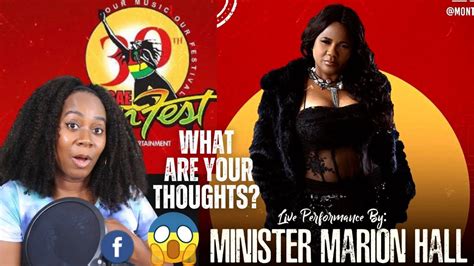 Wow Minister Marion Hall Performing At Reggae Sumfest 2023 What Are