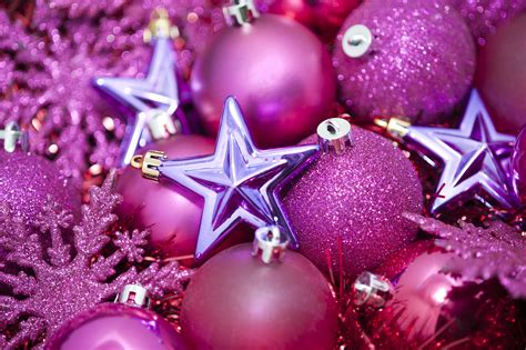 Photo Of Girls Pink Glittery Stars And Baubles Free