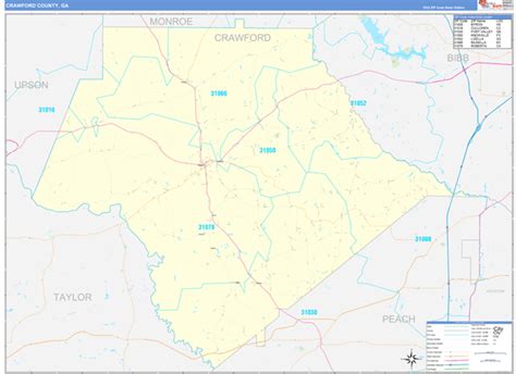 Digital Maps Of Crawford County Georgia